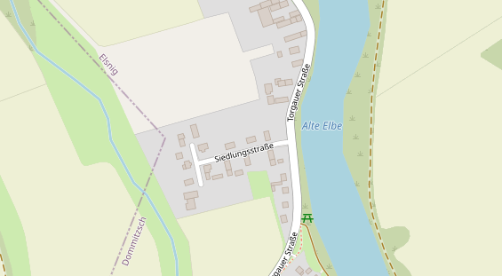 Pension auf Satellitenbild