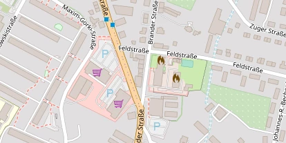 Pension auf Satellitenbild