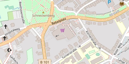 Pension auf Satellitenbild