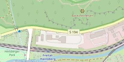 Pension auf Satellitenbild