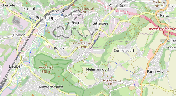 Pension auf Karte
