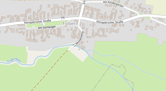 Pension auf Satellitenbild