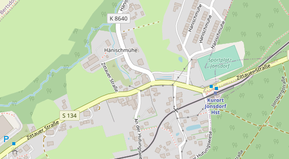 Pension auf Satellitenbild