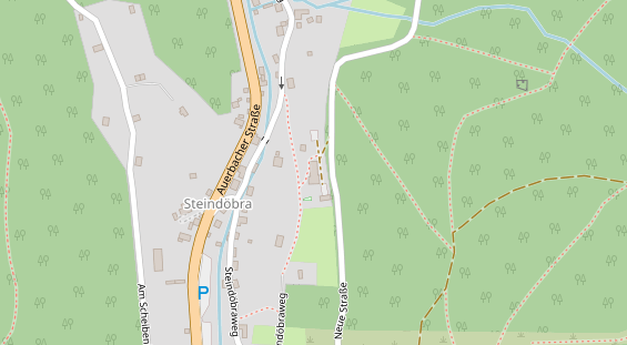 Pension auf Satellitenbild