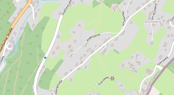 Pension auf Satellitenbild