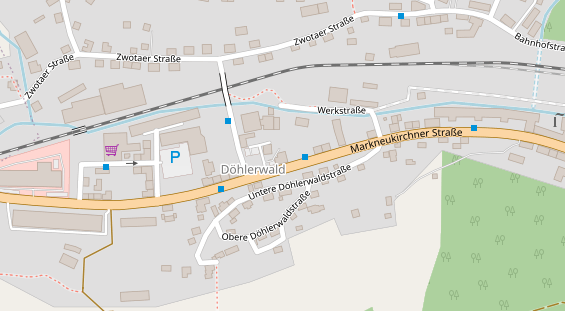 Pension auf Satellitenbild