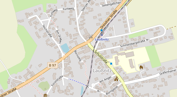 Pension auf Satellitenbild