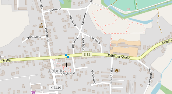 Pension auf Satellitenbild