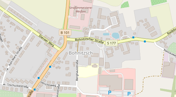 Pension auf Satellitenbild