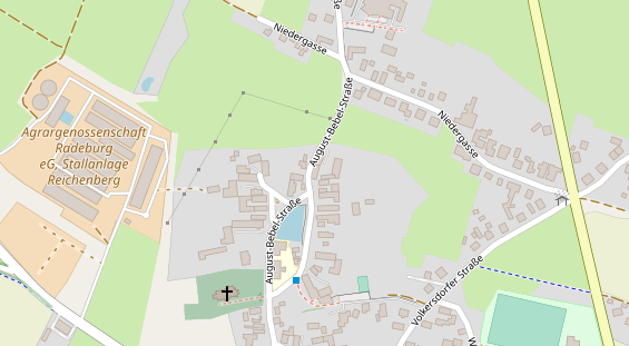 Pension auf Satellitenbild