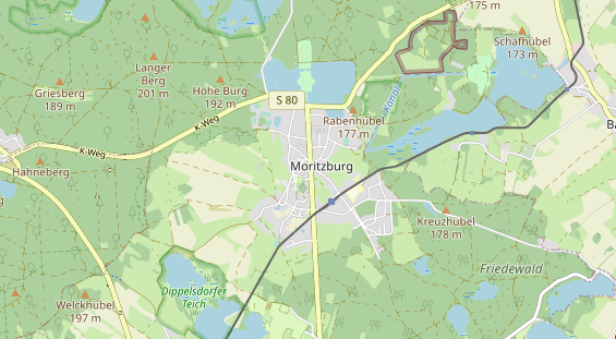 Pension auf Karte