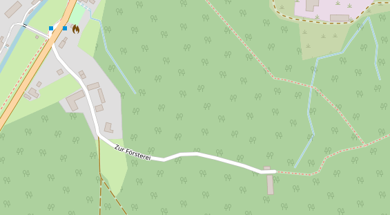 Pension auf Satellitenbild