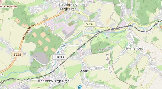 Pension auf Karte