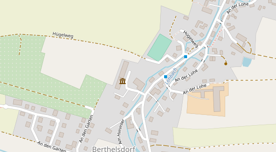 Pension auf Satellitenbild