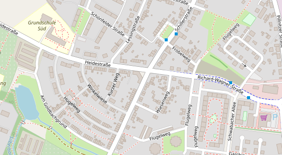 Pension auf Satellitenbild