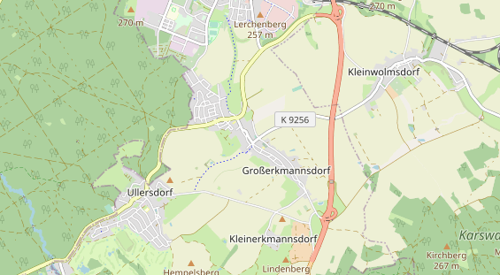 Pension auf Karte