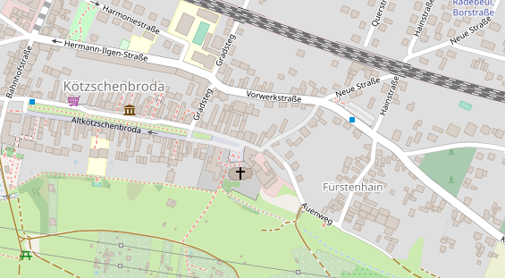 Pension auf Satellitenbild