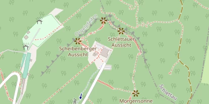 Pension auf Satellitenbild
