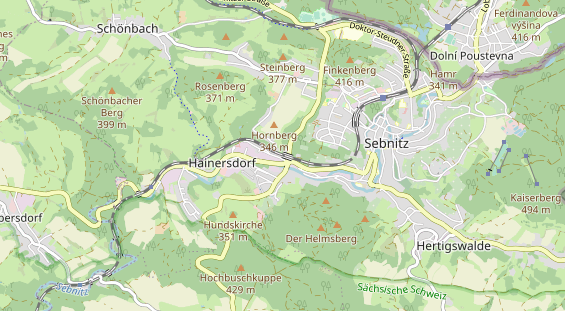 Pension auf Karte