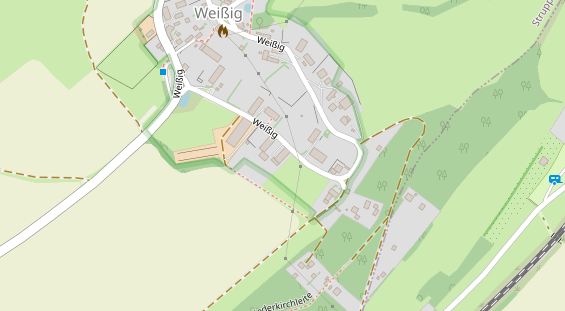 Pension auf Satellitenbild