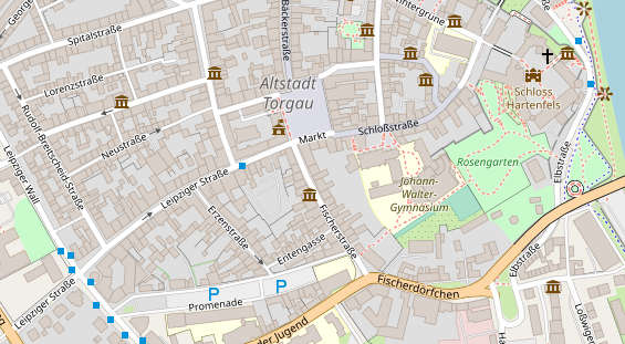 Pension auf Satellitenbild