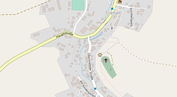 Pension auf Satellitenbild