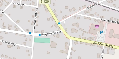 Pension auf Satellitenbild