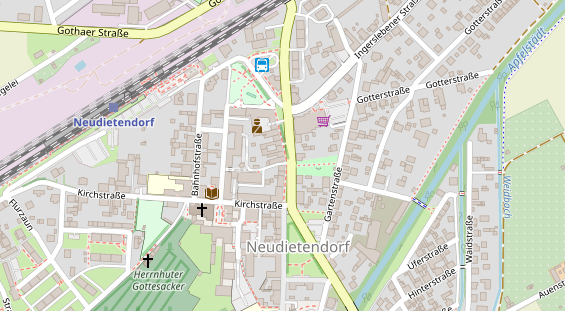 Pension auf Satellitenbild