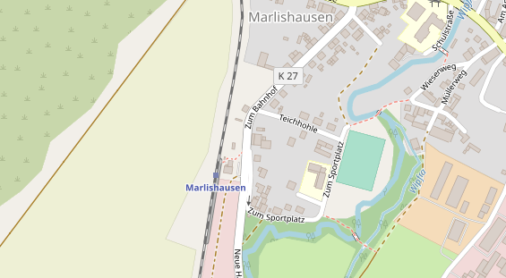 Pension auf Satellitenbild