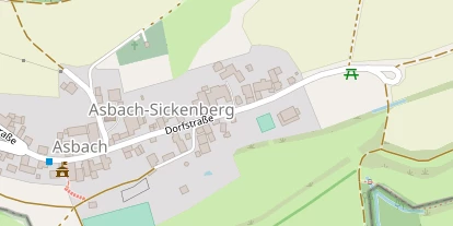 Pension auf Satellitenbild
