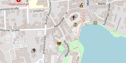 Pension auf Satellitenbild