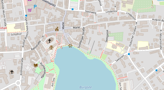 Pension auf Satellitenbild