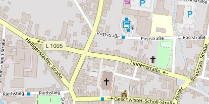 Pension auf Satellitenbild