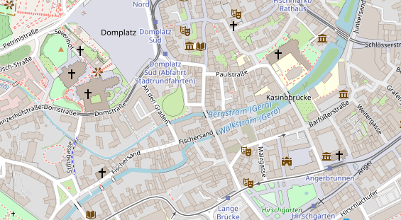 Pension auf Satellitenbild