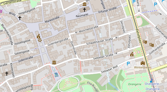 Pension auf Satellitenbild