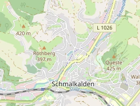 Pension auf Karte