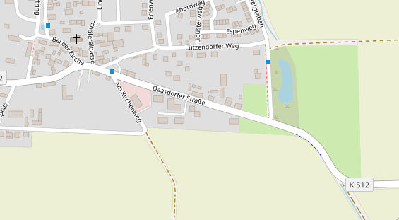 Pension auf Satellitenbild