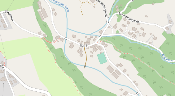 Pension auf Satellitenbild