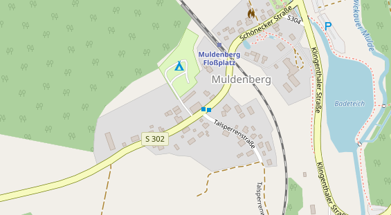 Pension auf Satellitenbild