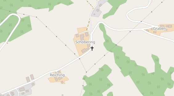 Pension auf Satellitenbild