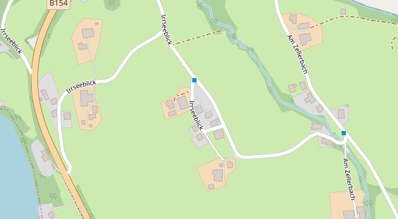 Pension auf Satellitenbild