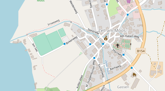 Pension auf Satellitenbild