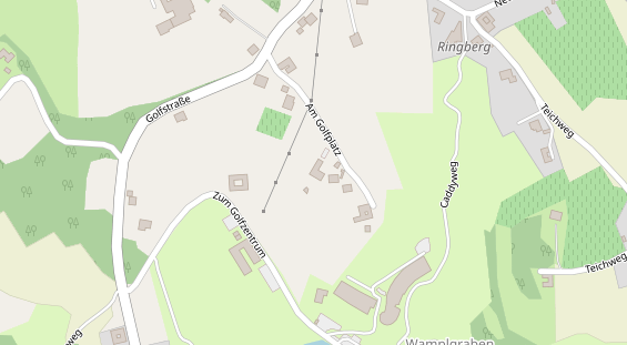 Pension auf Satellitenbild