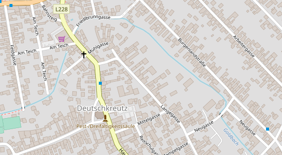 Pension auf Satellitenbild