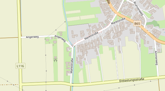 Pension auf Satellitenbild