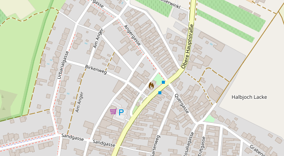 Pension auf Satellitenbild