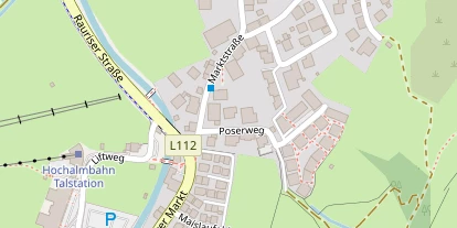 Pension auf Satellitenbild