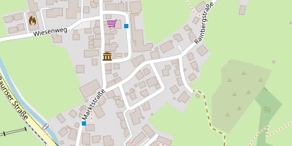 Pension auf Satellitenbild