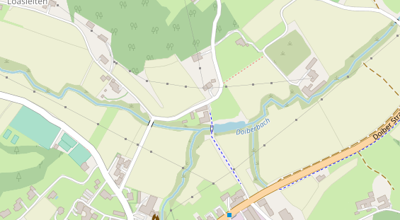 Pension auf Satellitenbild