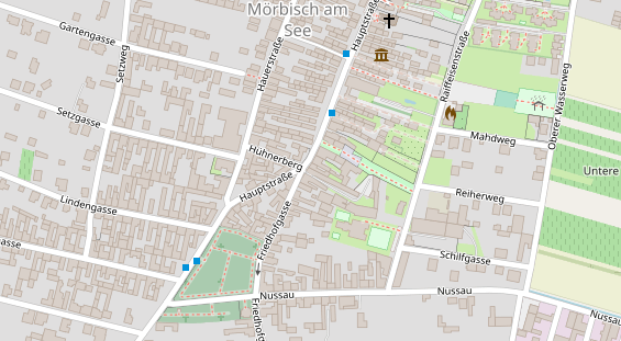 Pension auf Satellitenbild